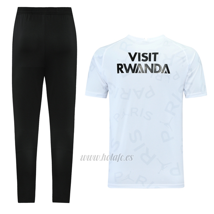 Chandal del Paris Saint-Germain Jordan Manga Corta 2021 Blanco